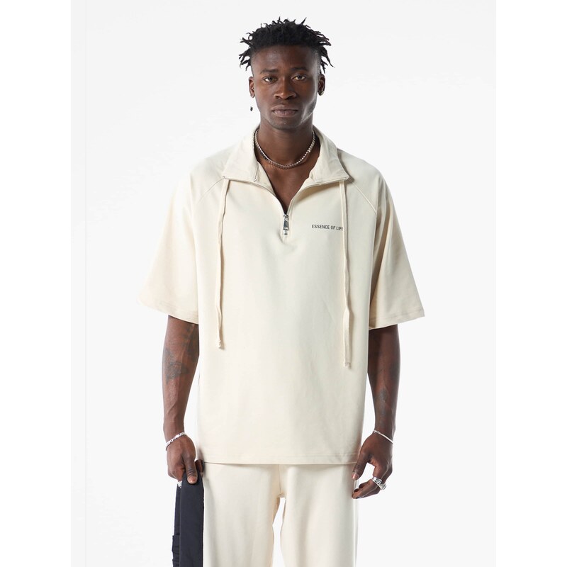 VAMOS CLO Tričko béžová / sivá 62053220