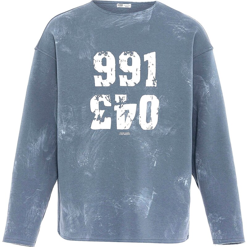 VAMOS CLO Mikina čadičová / biela 61944851