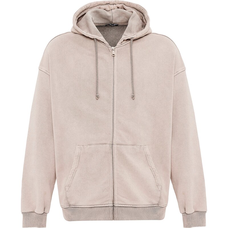 VAMOS CLO Tepláková bunda sivá 61944852