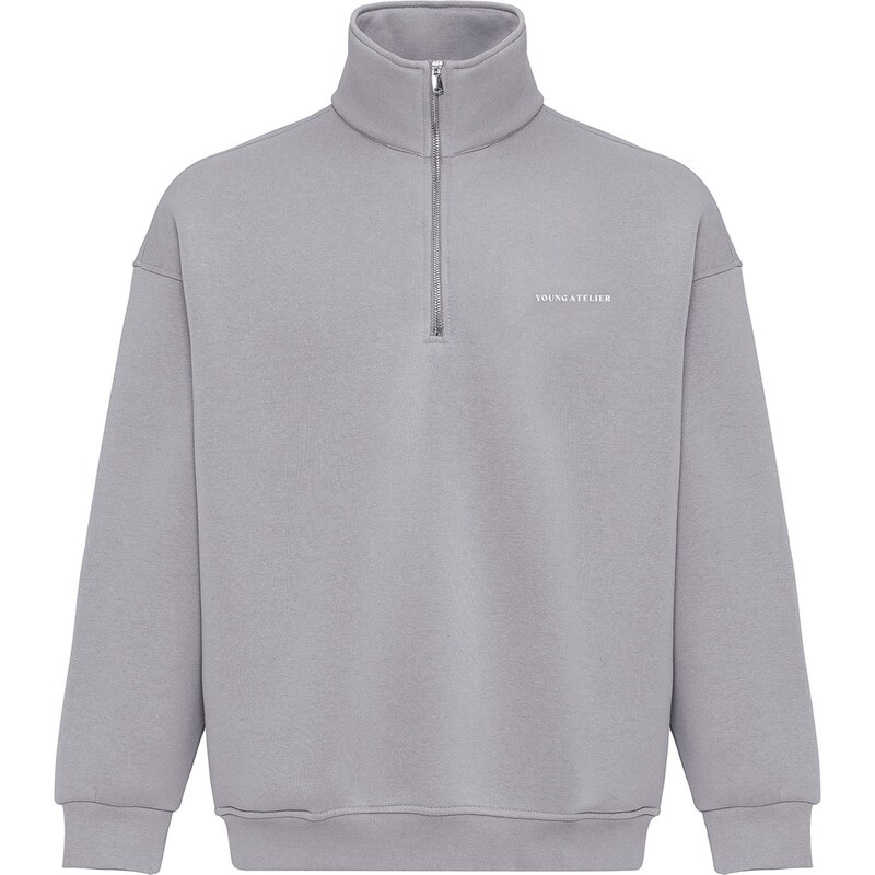 VAMOS CLO Mikina sivá / biela 61944864