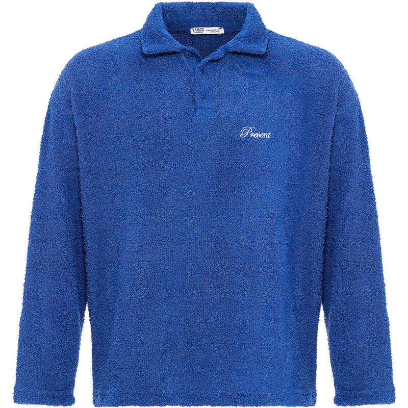 VAMOS CLO Mikina modrá / biela 61944873