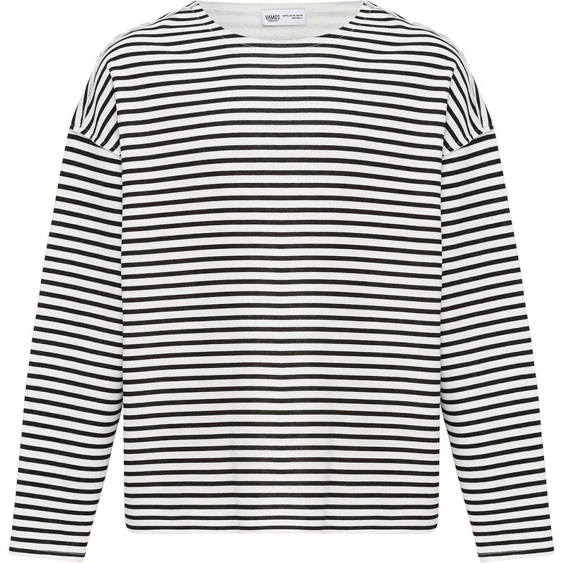 VAMOS CLO Tričko nebielená / čierna 62053355