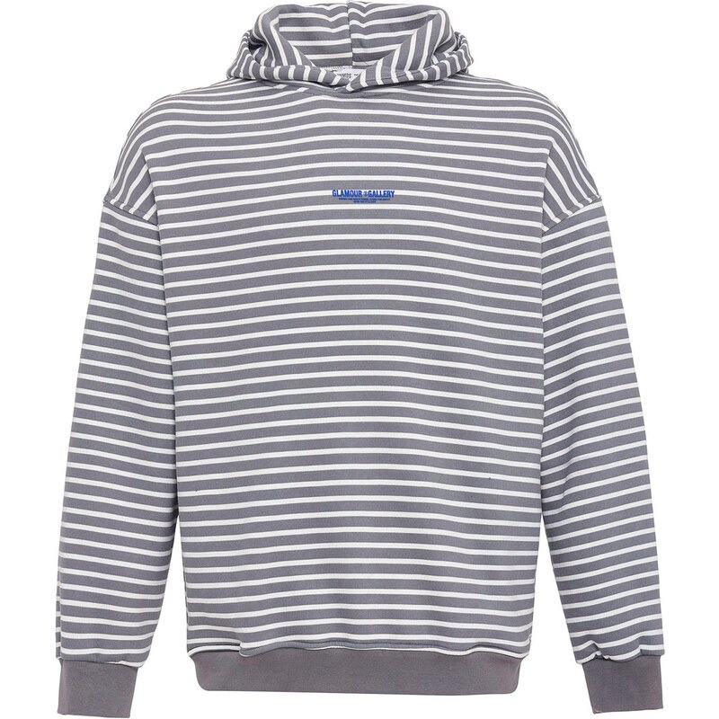 VAMOS CLO Mikina modrá / sivá / biela 61944893