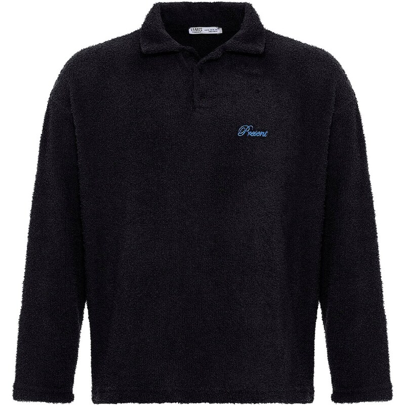 VAMOS CLO Mikina azúrová / čierna 61944899