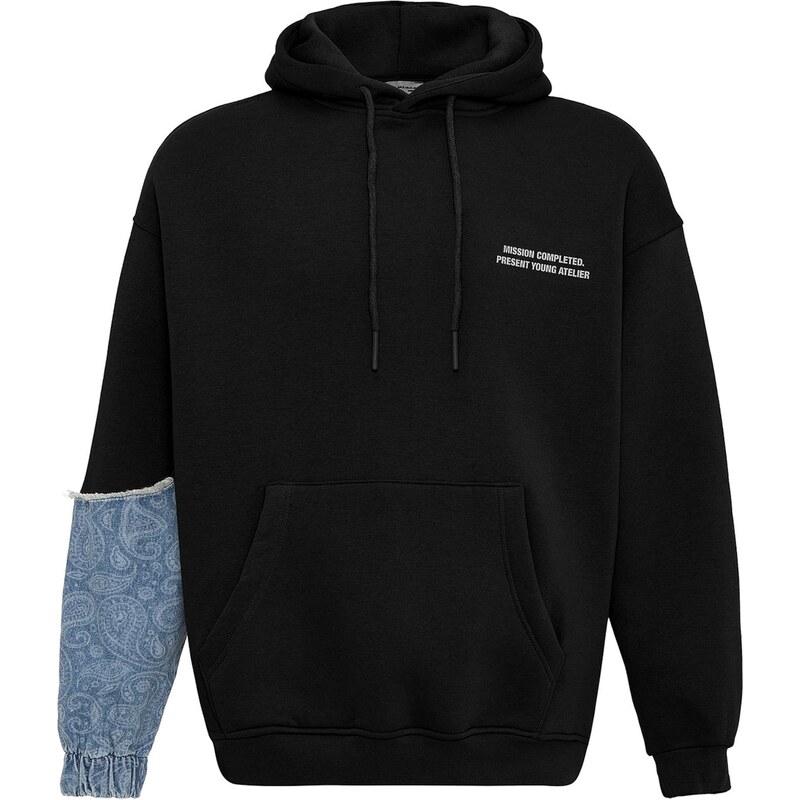 VAMOS CLO Mikina svetlomodrá / čierna / biela 61944900