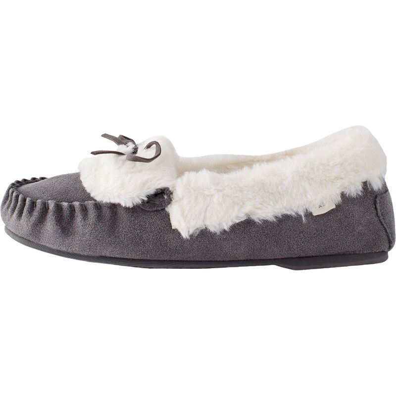 Next Papuče sivá / biela 60911220