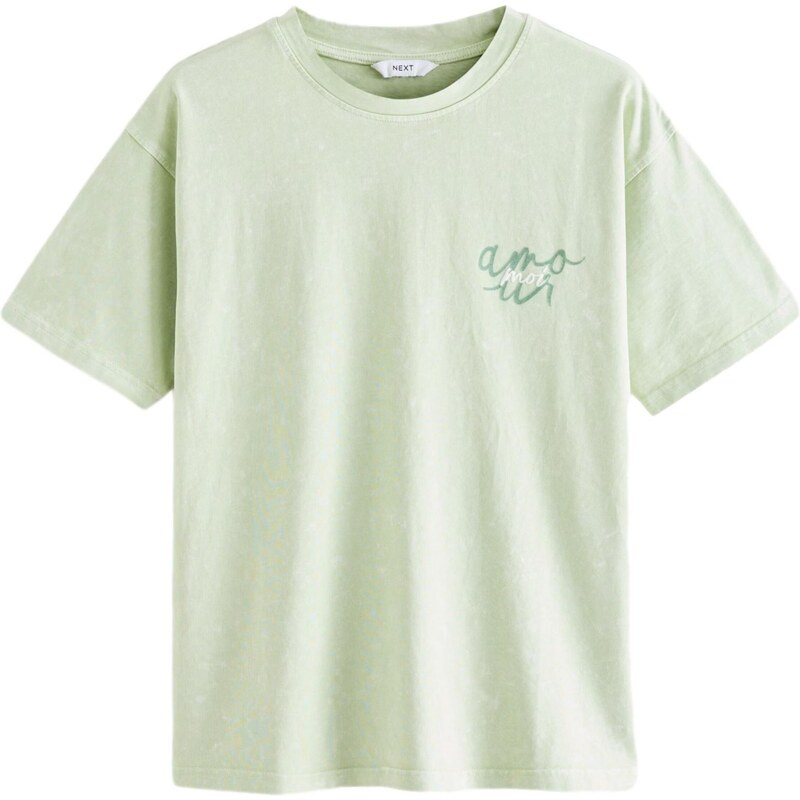 Next Tričko pastelovo zelená / biela 62250033