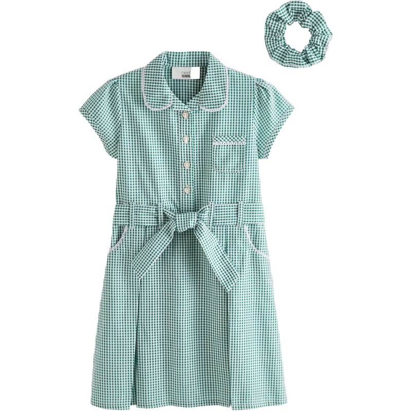 Next Šaty zelená / biela 63148774