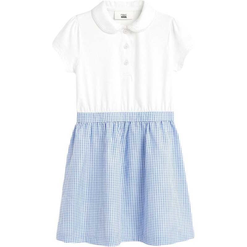 Next Šaty azúrová / biela 62462692