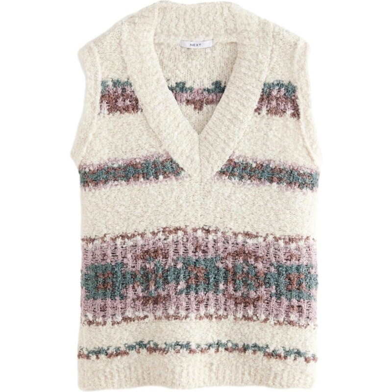 Next Vyšívaný top nebielená / hnedá / tmavozelená / orgovánová 62250129