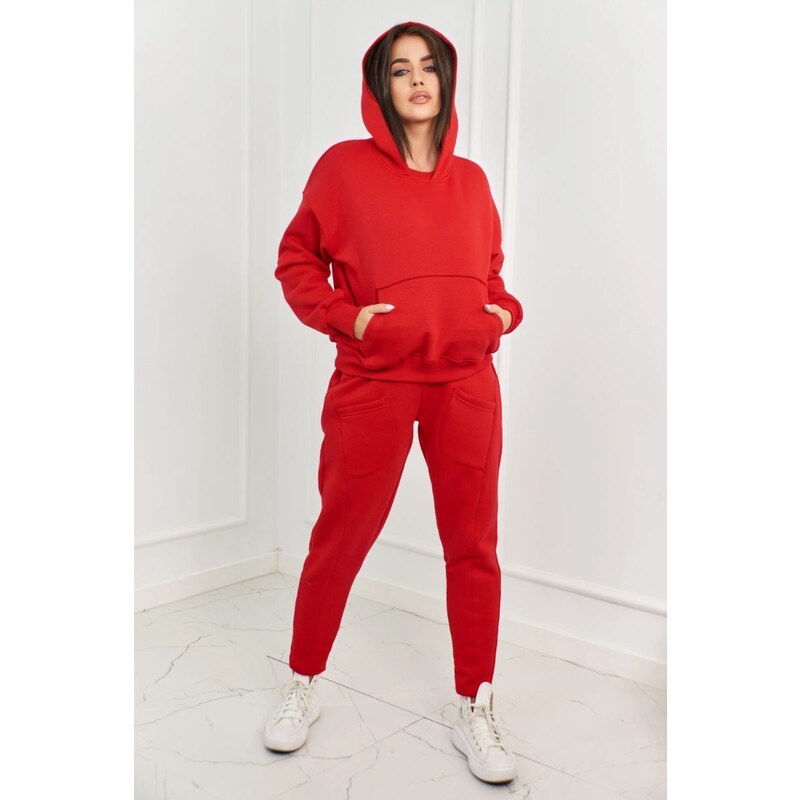 Kesi Insulated set sweatshirt + trousers red 60731266