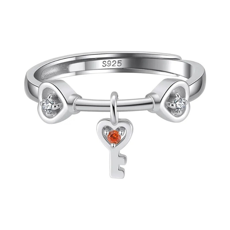 MAJYA Strieborný nastaviteľný prsteň KEYAN 11372 64582484