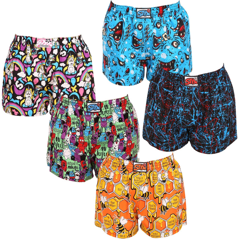 5PACK dámske trenky Styx art klasická guma viacfarebné (5K1181534) 47377257