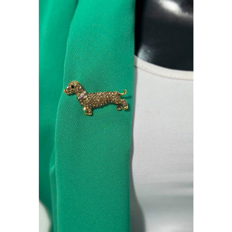 BG Brooch Dog A-2-21-6 gold color 60729409