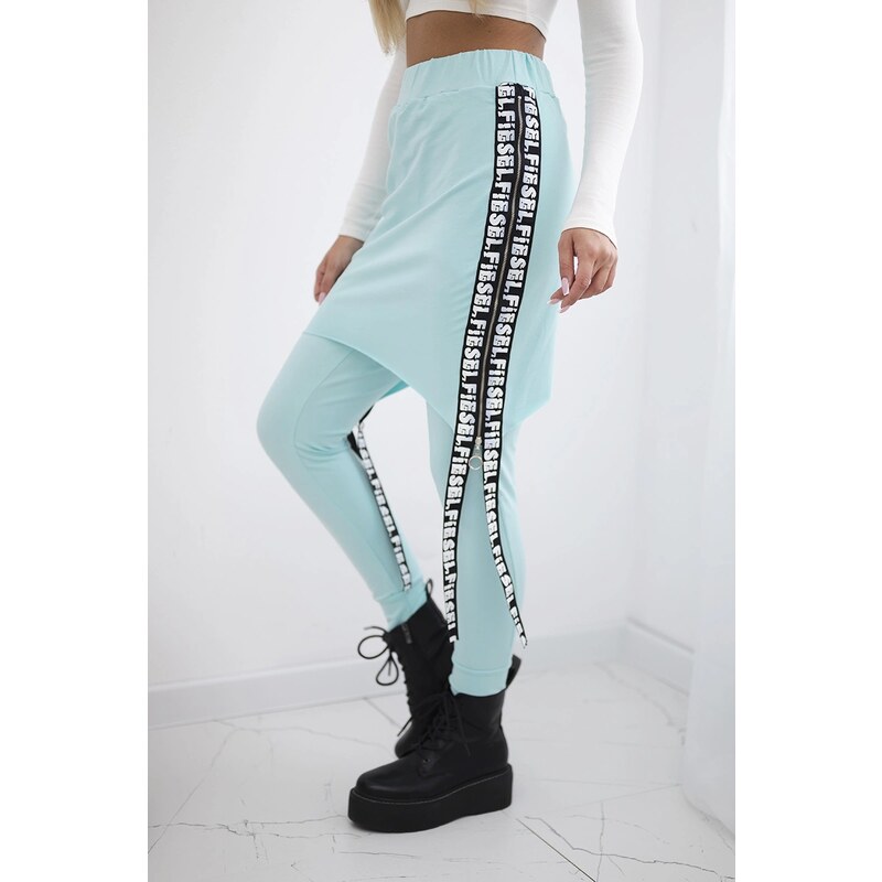 Kesi Pants/suit with mint selfie inscription 60730354