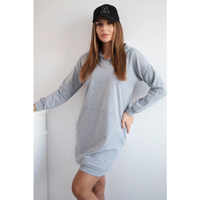 Kesi Dress with hood gray 64785436