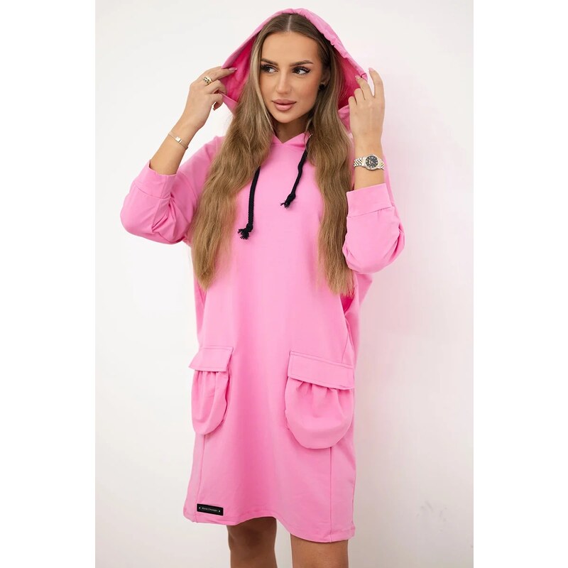 Kesi Light pink dress with hood 67440405