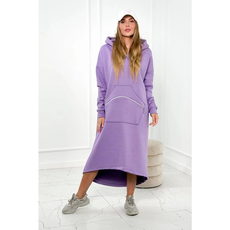 Kesi Insulated dress with hood purple 60710021