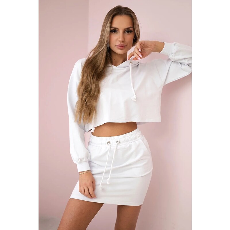 Kesi Set of sweatshirt with skirt white 64785671