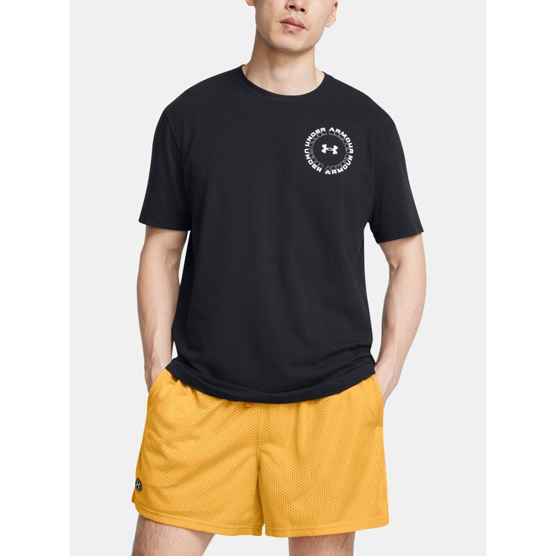 Mens T-shirt Under Armour UA M RADIAL WM 60/40S SS-BLK - Mens 66990874