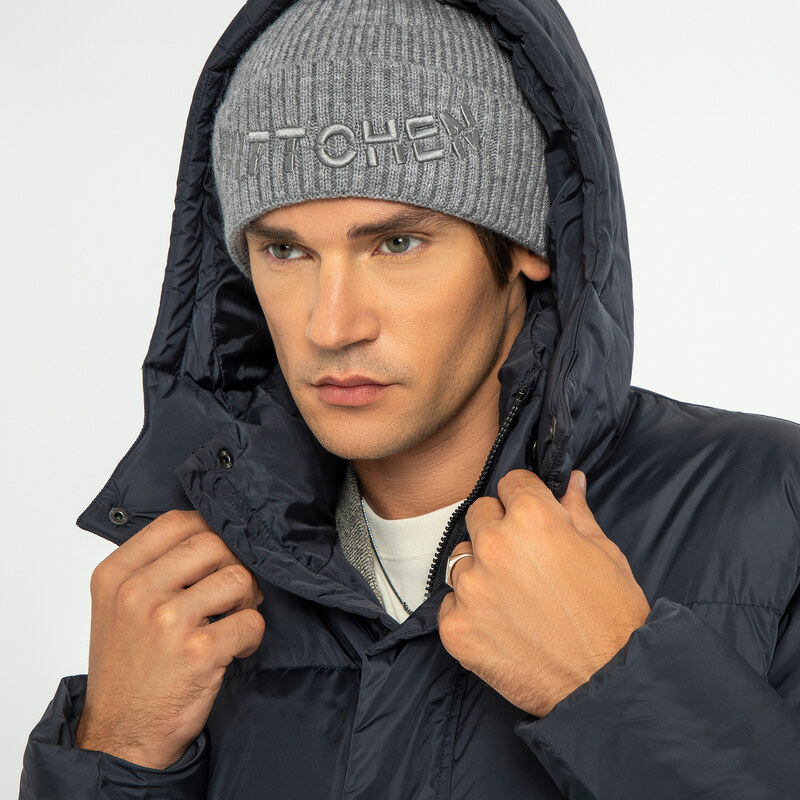 Wittchen Štýlová pánska zimná čiapka s vyhrnutým lemom a vyšívaným 66067203