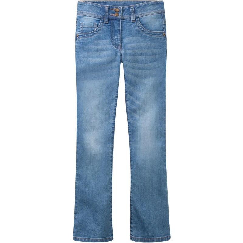 bonprix Džínsy bootcut, stredná výška pásu, farba modrá 44732435
