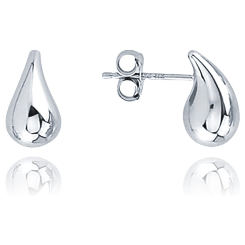 OLIVIE MINET Moderní zlaté náušnice kapky z bílého zlata Au 585/1000 65013934