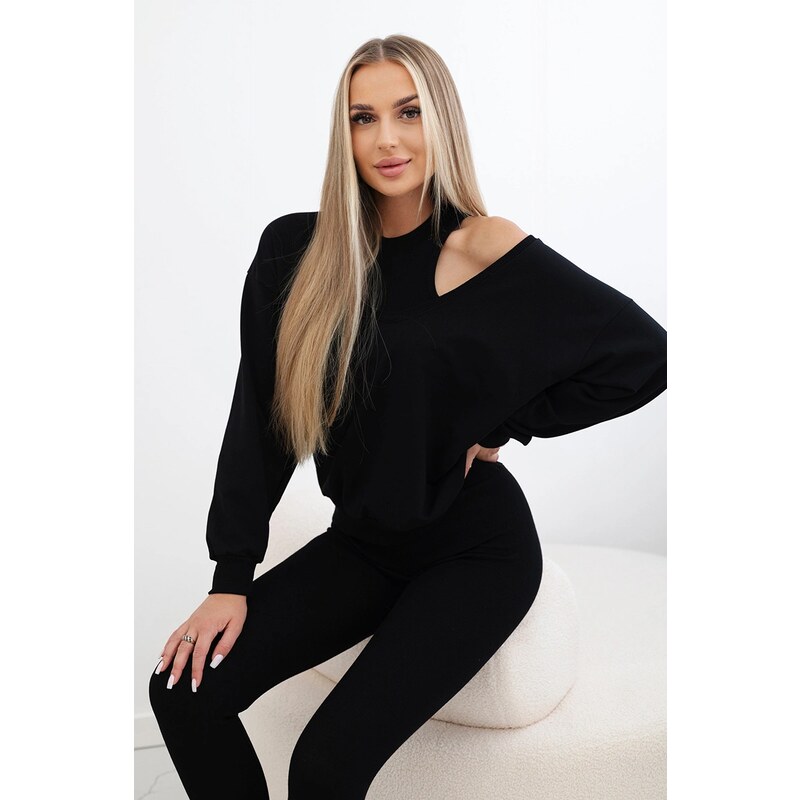 Kesi 3-piece set sweatshirt + top + leggings black 64785202