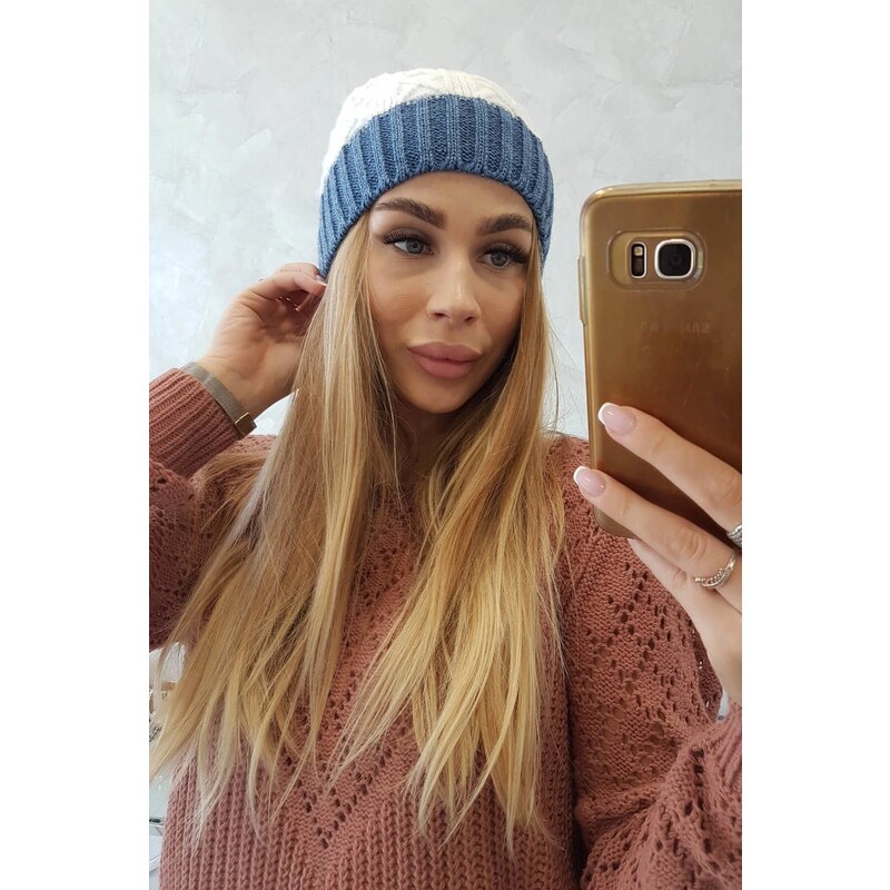 Kesi marka niezdefiniowana Čapica s fleece Bibiana K264 fialová + 60877244