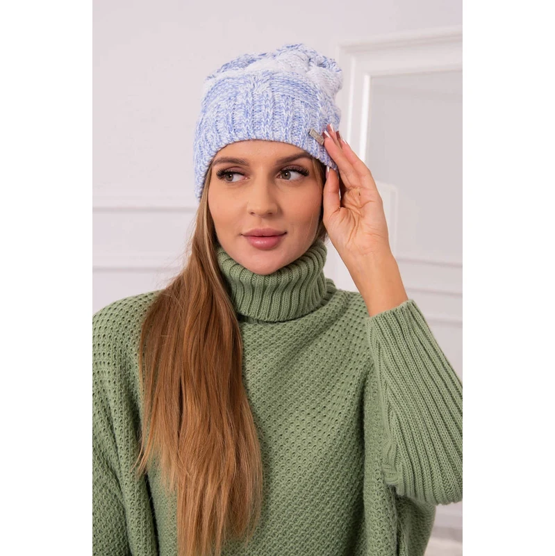 Kesi marka niezdefiniowana Čapica s fleece Dolores K303 modrá + biela 66328960