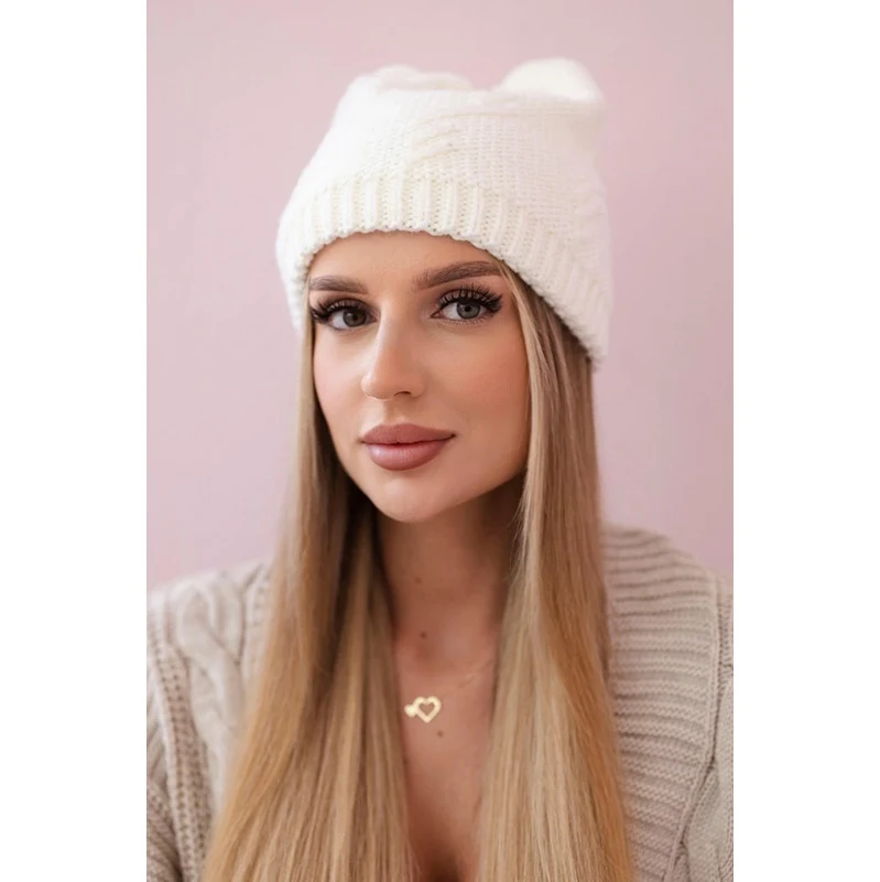 Kesi marka niezdefiniowana Dámska čiapka Lorena K377 ecru 60941876