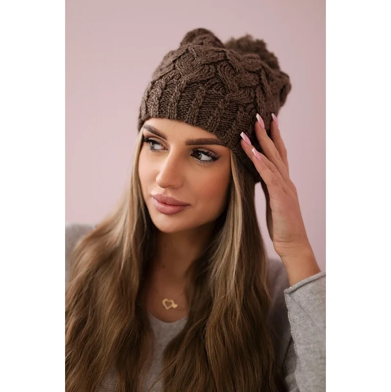 Kesi marka niezdefiniowana Čapica s fleece Waleria K307 cappuccino 60941943