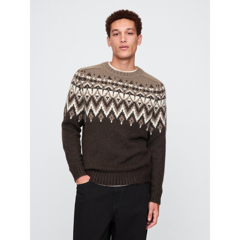 GAP Sweater with wool blend Fair Isle - Mens 60942071