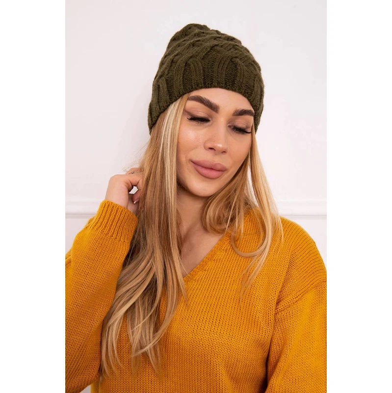 Kesi marka niezdefiniowana Čapica s fleece Agnieszka K239 khaki 60941831