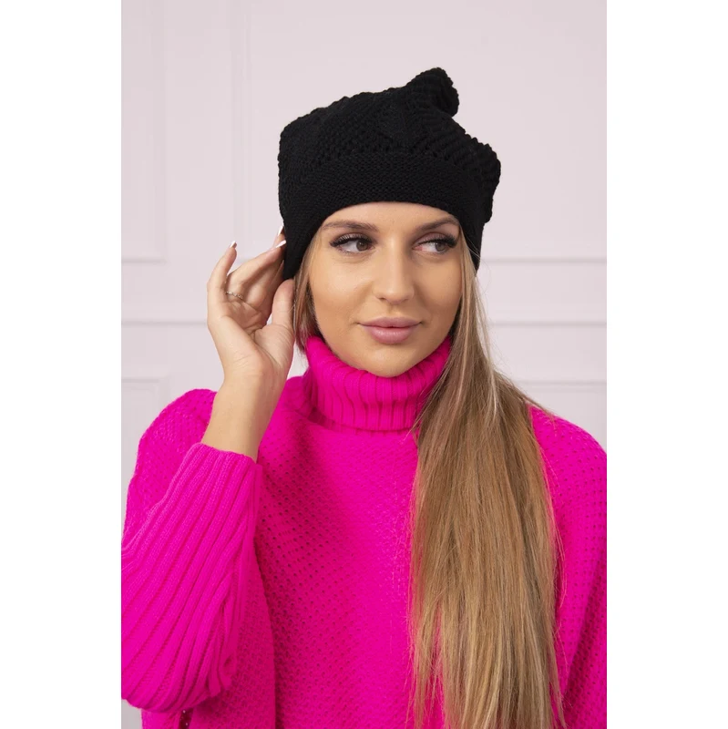 Kesi marka niezdefiniowana Dámska čiapka Uliana K408 čierna 60942010