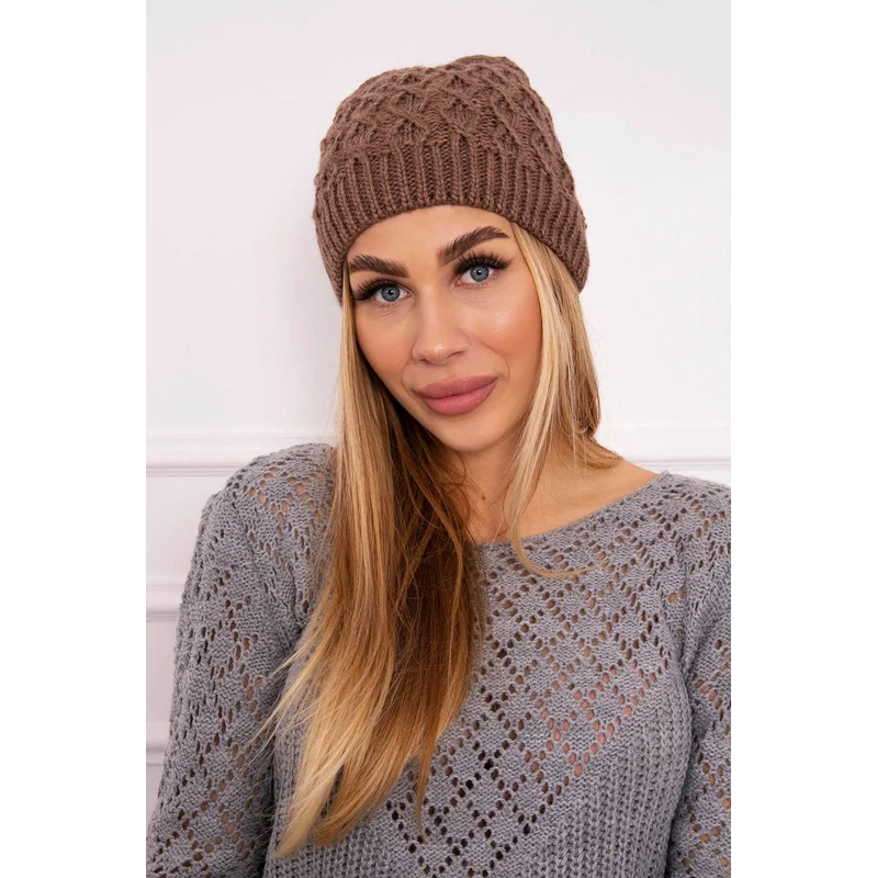 Kesi Čapica s fleece Roma K224 mocca 61064371