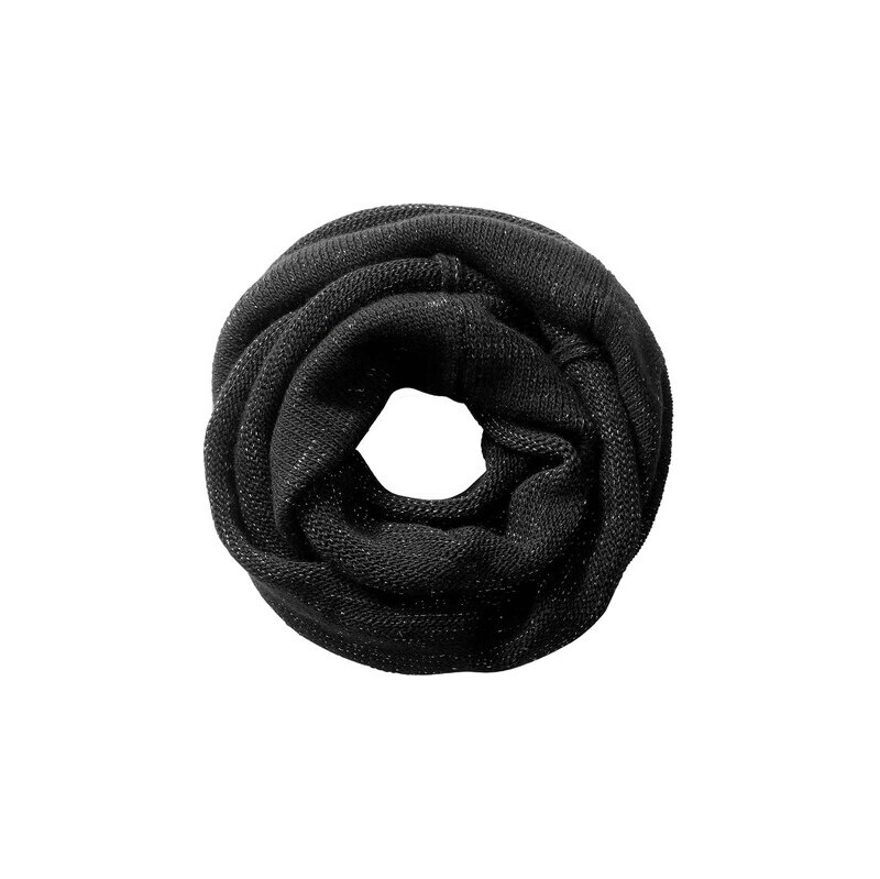 E-shop Okrúhly šál s lurexovou priadzou Collezione Alessandro, čierno