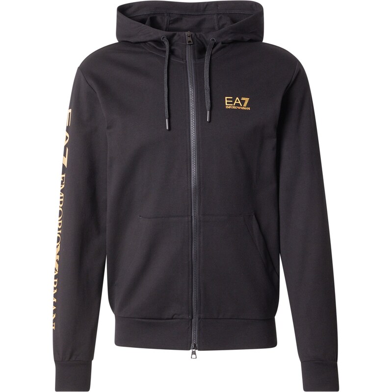 EA7 Emporio Armani Tepláková bunda zlatá / čierna 61397835
