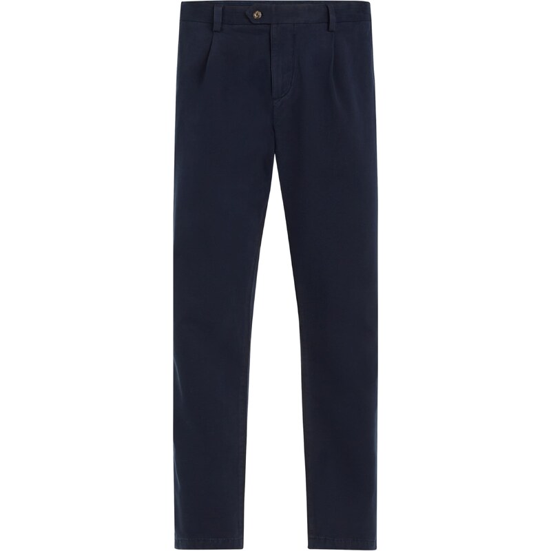 TOMMY HILFIGER Plisované nohavice HARLEM námornícka modrá 60961476