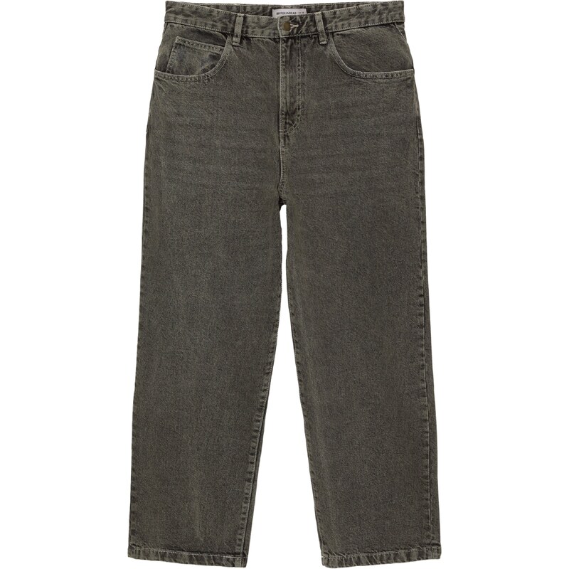 Pull&Bear Džínsy kaki 63151964