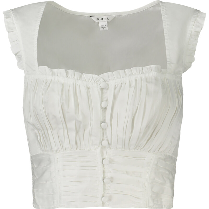 Biely dámsky top GUESS JEANS 64703446