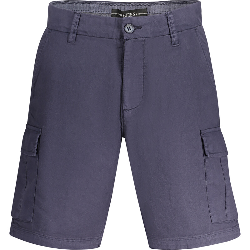 GUESS JEANS Pánske modré kapsáčové bermudy Guess 64706830