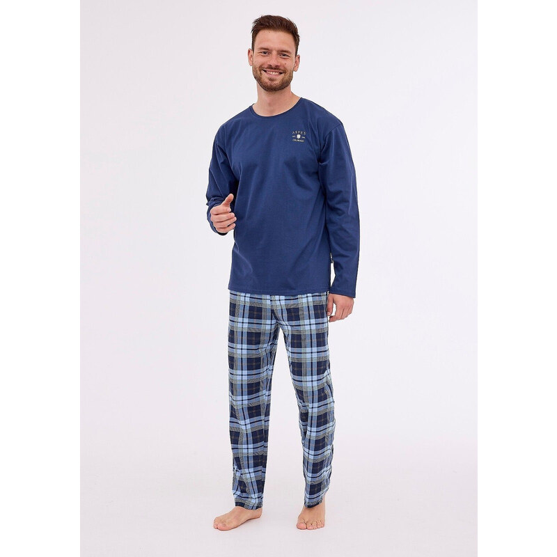 Cornette Pánske pyžamo Aspen | tmavomodrá 124/263 60965435