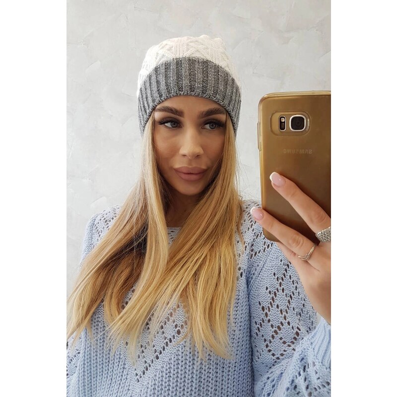 Kesi marka niezdefiniowana Čapica s fleece Bibiana K264 fialová + 60877244