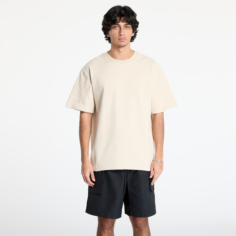 Tričko Karl Kani Autograph Heavy Jersey Boxy Tee Sand M 60969687