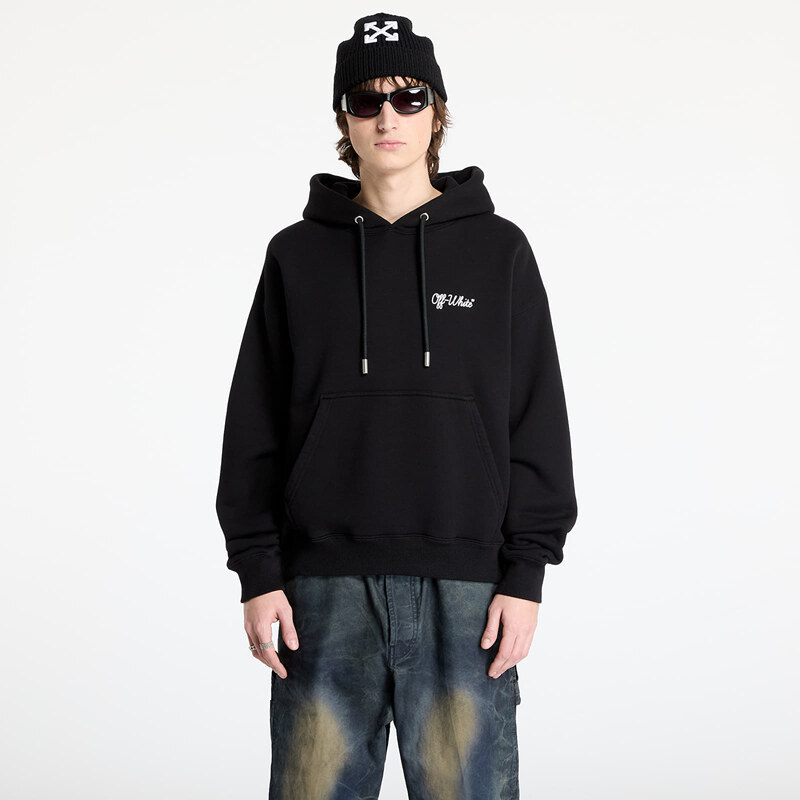 Mikina Off-White Script Skate Hoodie Black/ White L 60976497