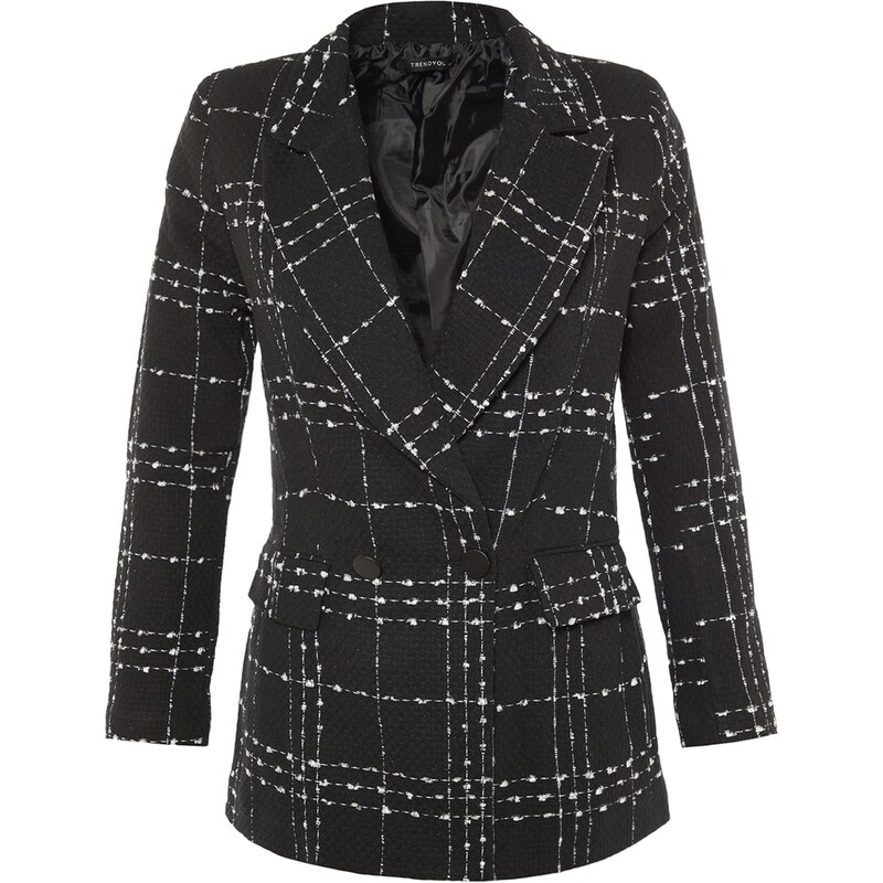 Trendyol Blejzer čierna / biela 63140693