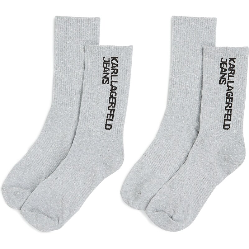 KARL LAGERFELD JEANS Ponožky svetlosivá 61944644