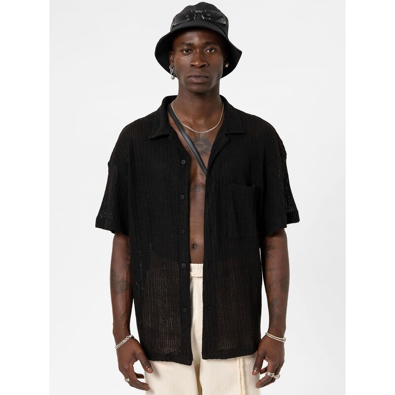 VAMOS CLO Košeľa čierna 61944092