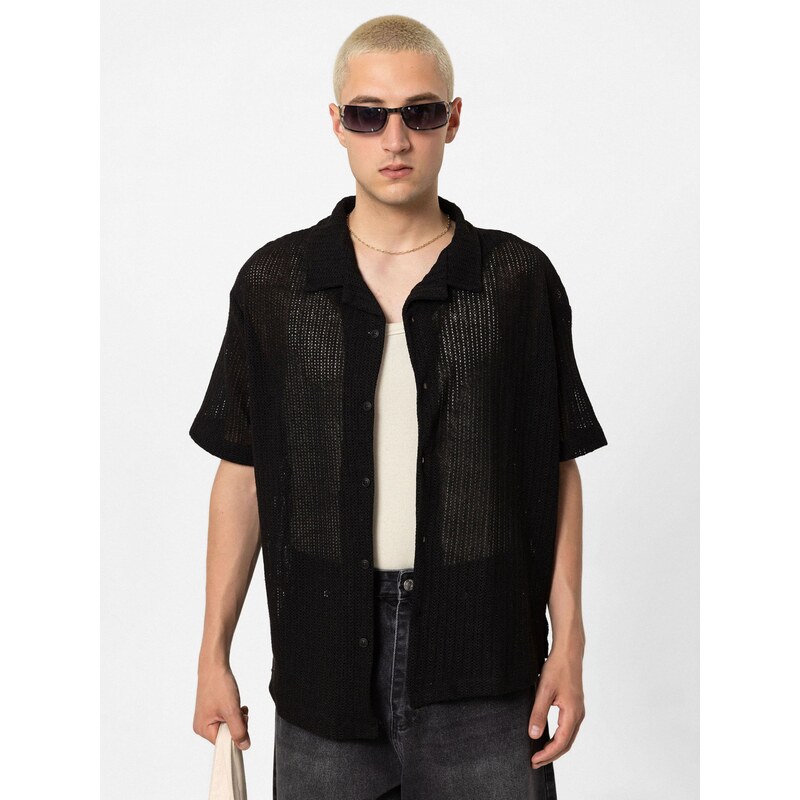 VAMOS CLO Košeľa čierna 61944128